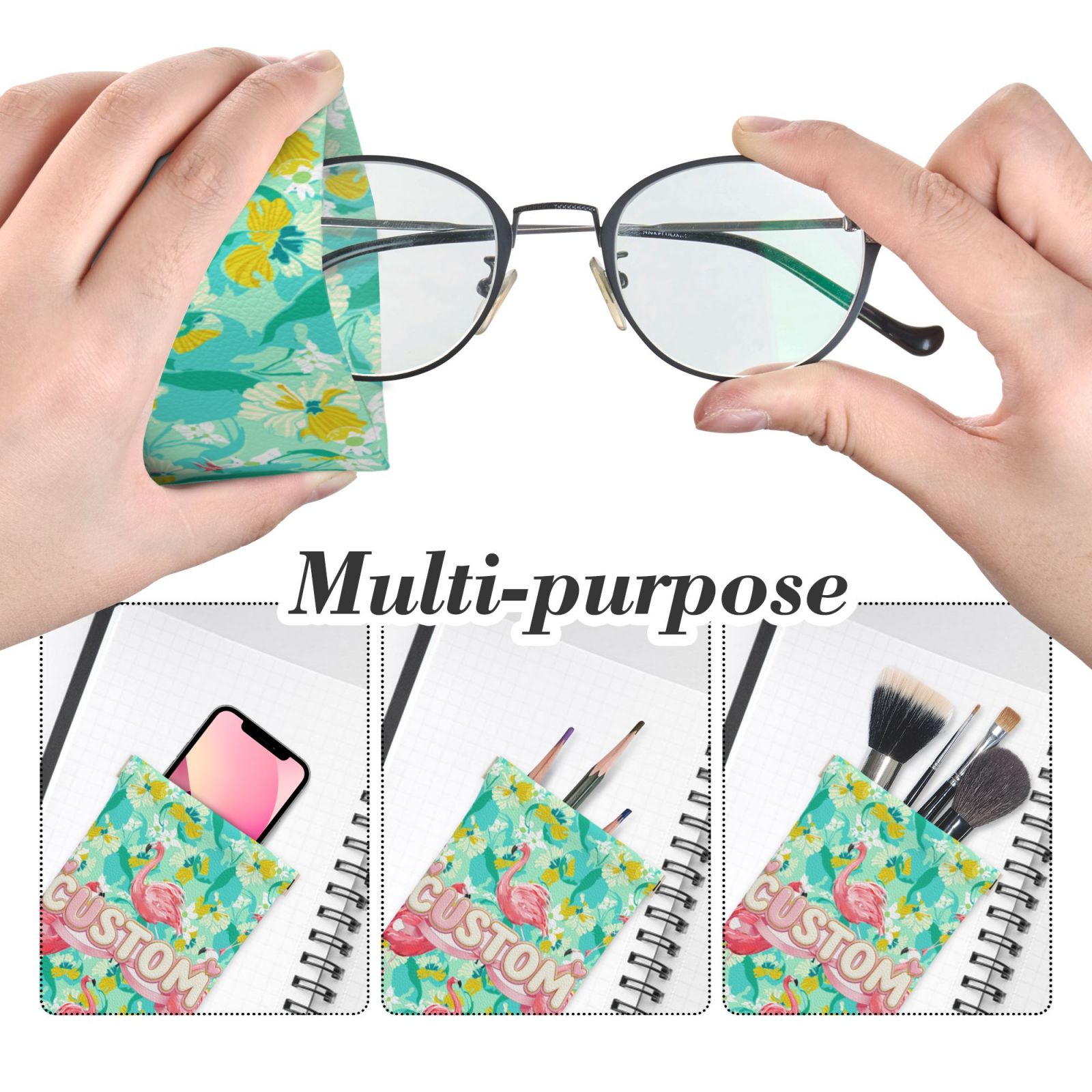 Leather Glasses and Sunglasses Case – Real Leather Protective Holder for Reading Glasses