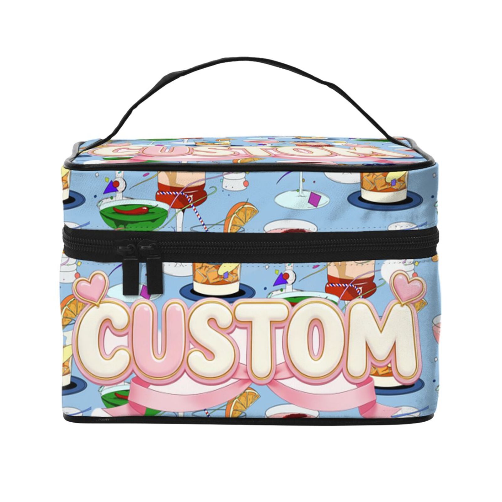 Travel Makeup Bag, Portable Cosmetic Bag with Makeup Brush Organiser 