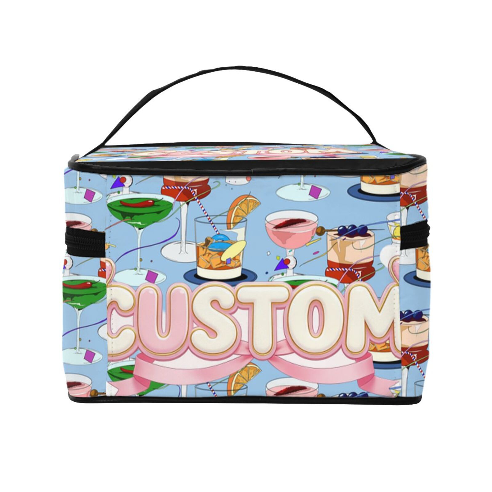 Travel Makeup Bag, Portable Cosmetic Bag with Makeup Brush Organiser 