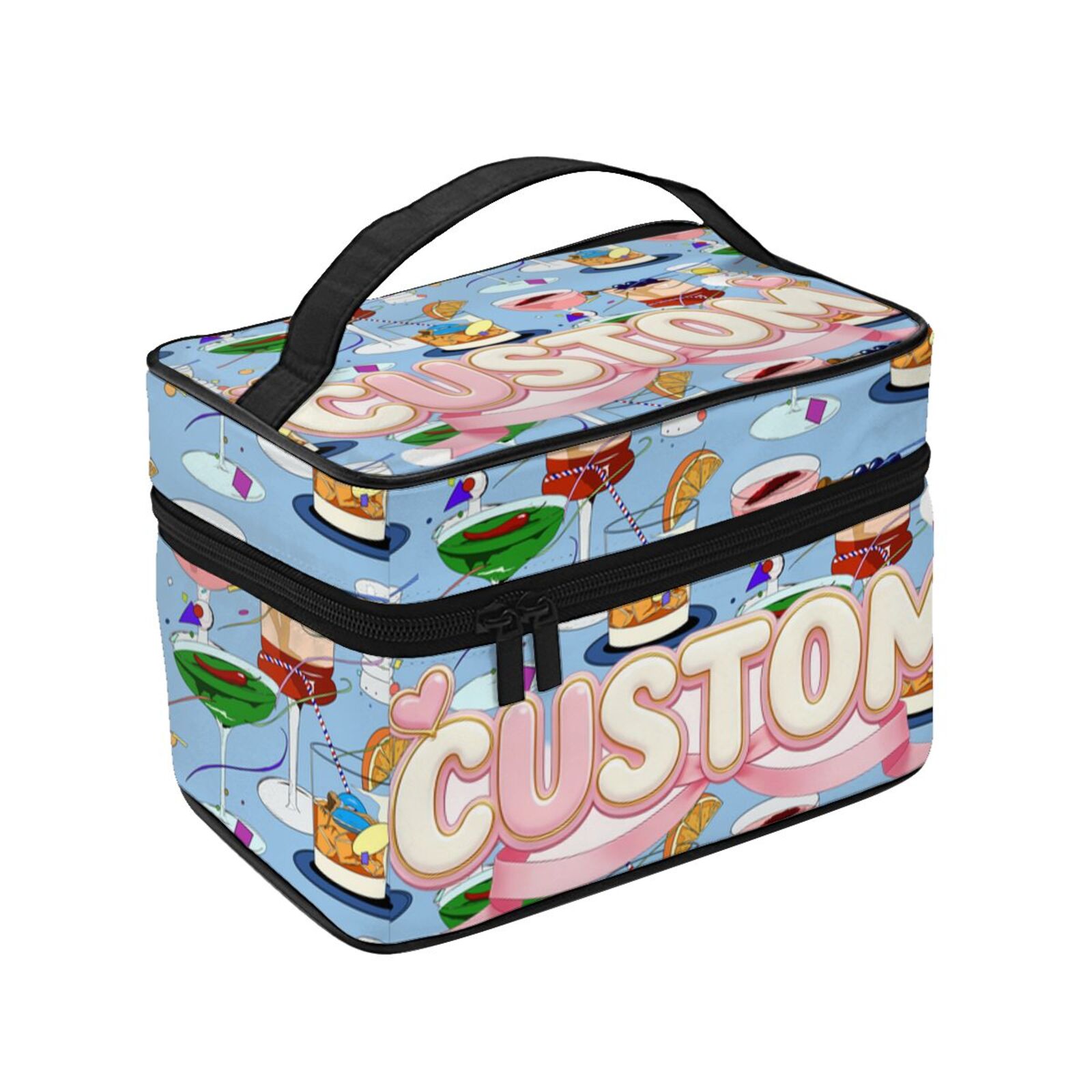 Travel Makeup Bag, Portable Cosmetic Bag with Makeup Brush Organiser 