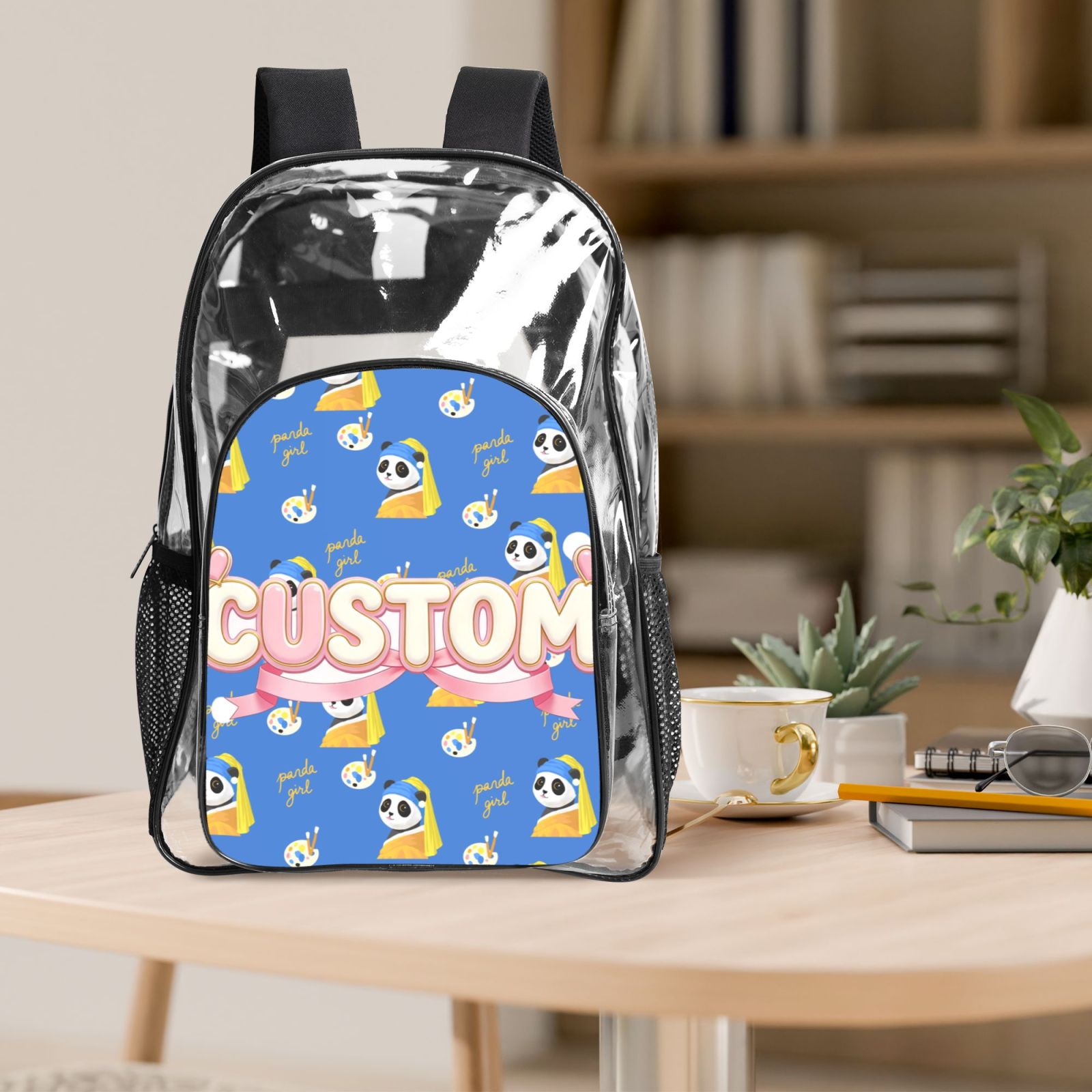 Clear Backpack,Cosmetic Travel Portable Storage Bag School Waterproof Rucksack