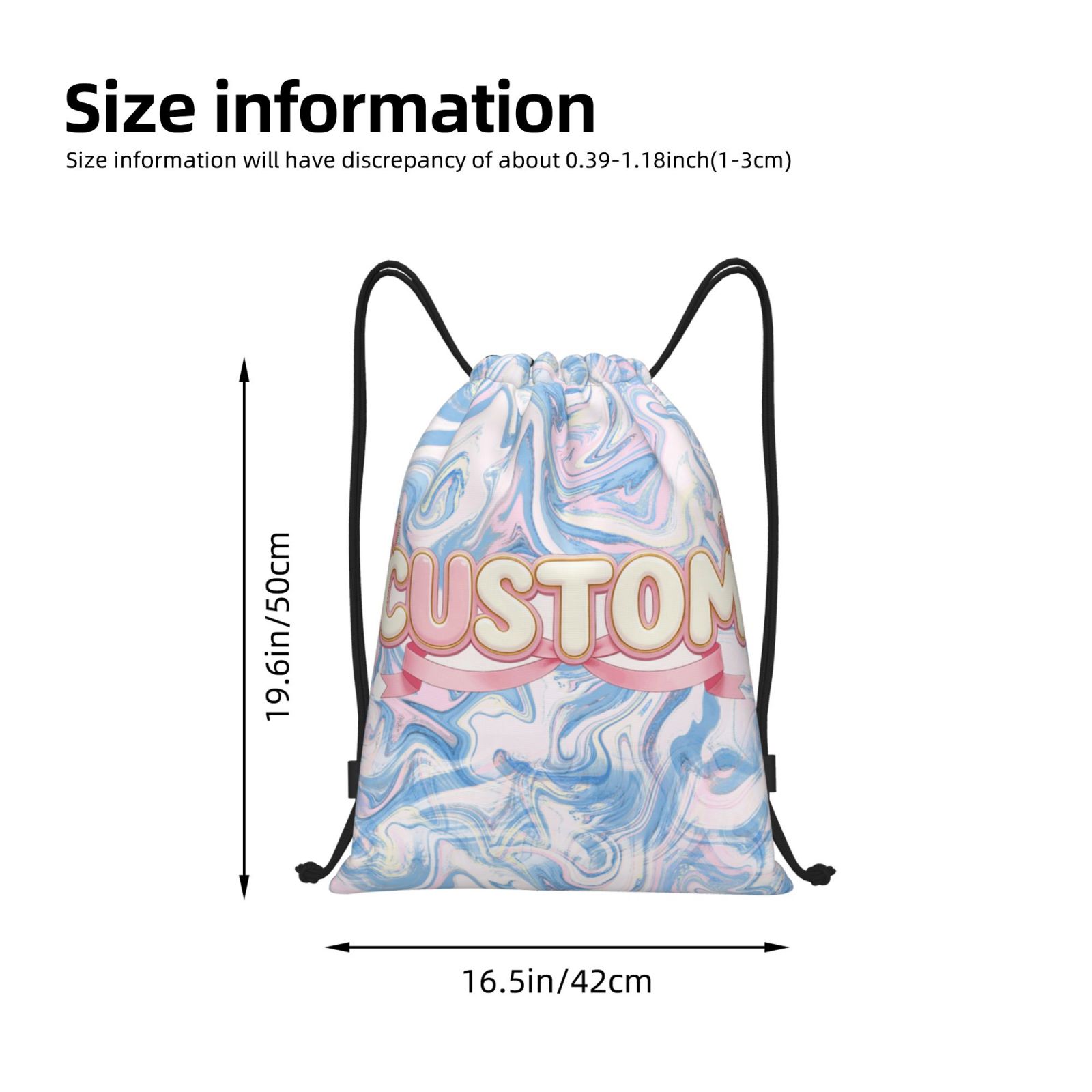 Personalised Drawstring Bag Custom Drawstring Backpack 