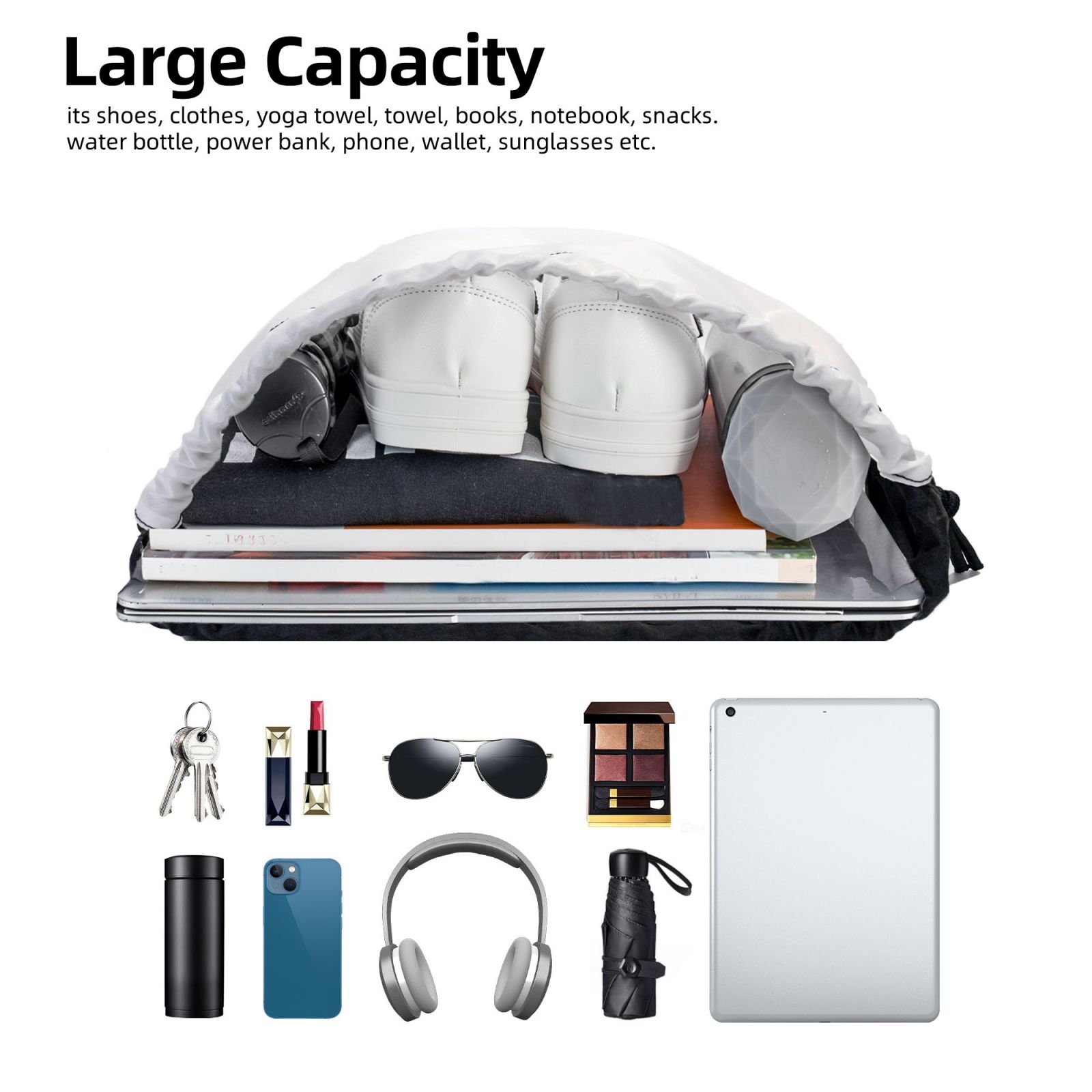 Personalised Drawstring Bag Custom Drawstring Backpack 