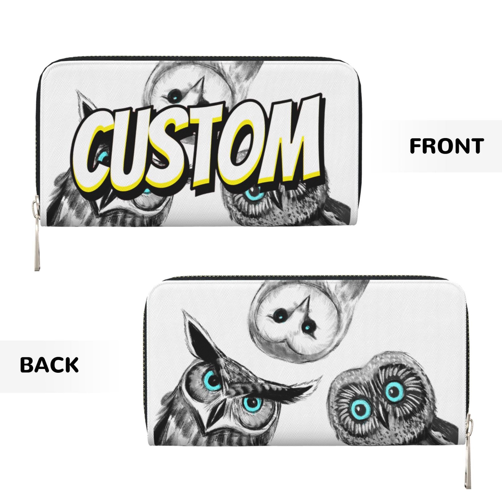 Leather Women's Wallets, Large Capacity Long Ladies Purse Card Holder Purse