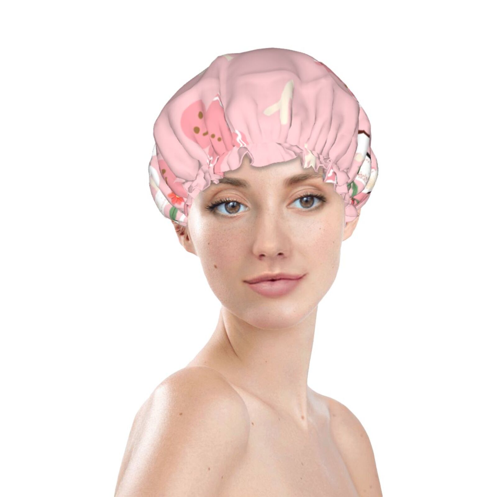  Double-Layer Waterproof Reusable Hair Cap