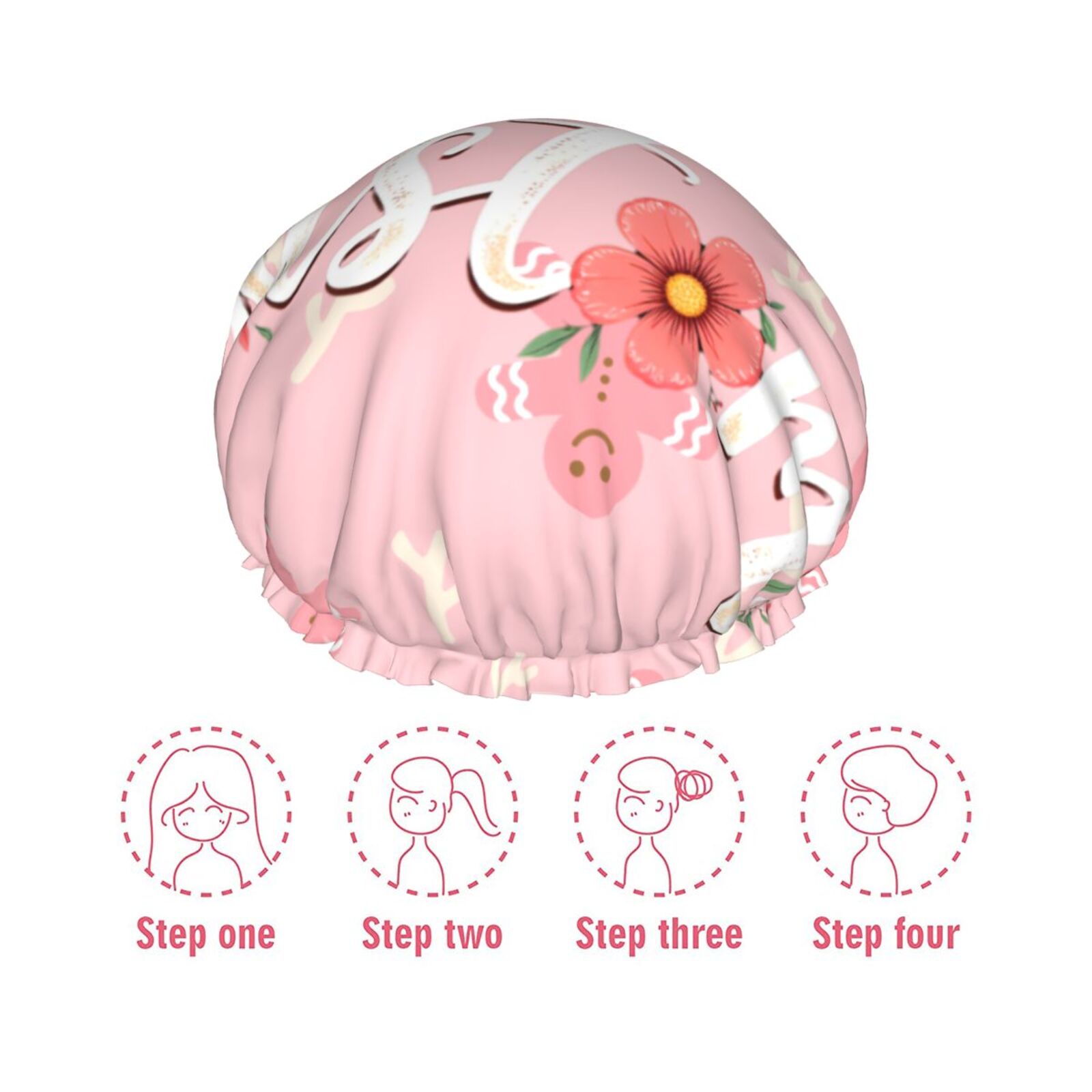  Double-Layer Waterproof Reusable Hair Cap