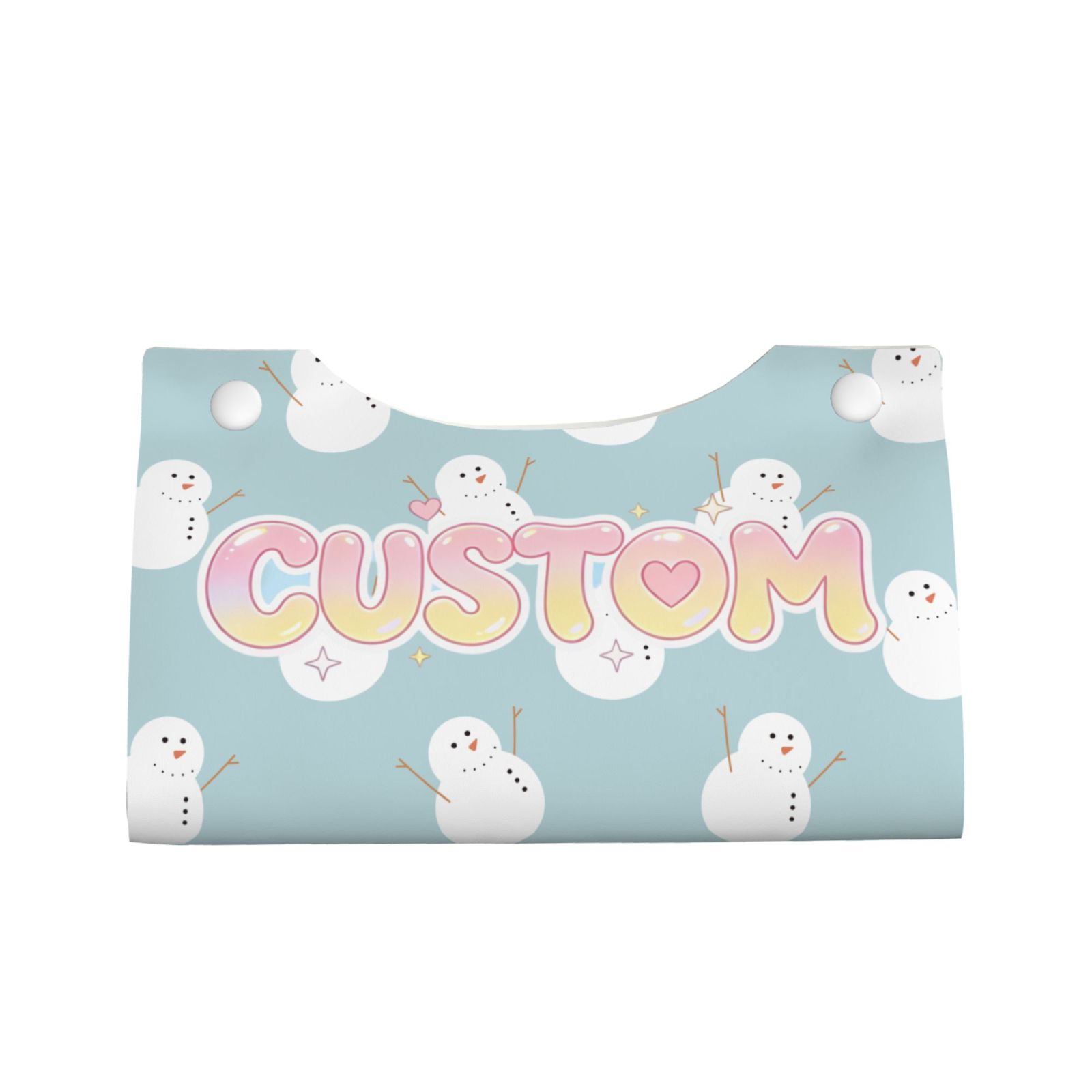 Border Long Leather Tissue Bag, Double-Sided Leather, Waterproof and Durable