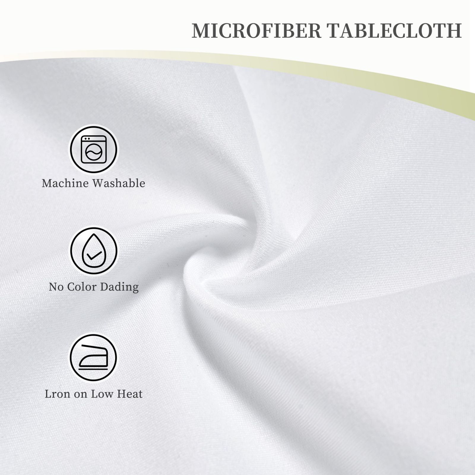 Large Table Cloths 35x55in , Long Rectangular Table Cloth, Washable Polyester Fabric Tablecloth 