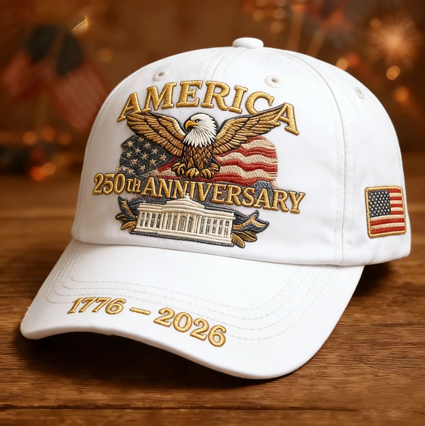 United States 250th Anniversary Patriotic Eagle Baseball