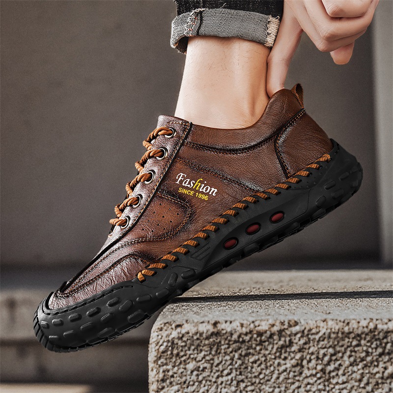 🔥Promotion - 50% OFF🔥Men's Handmade Genuine Leather Orthopedic Loafers with Arch Support