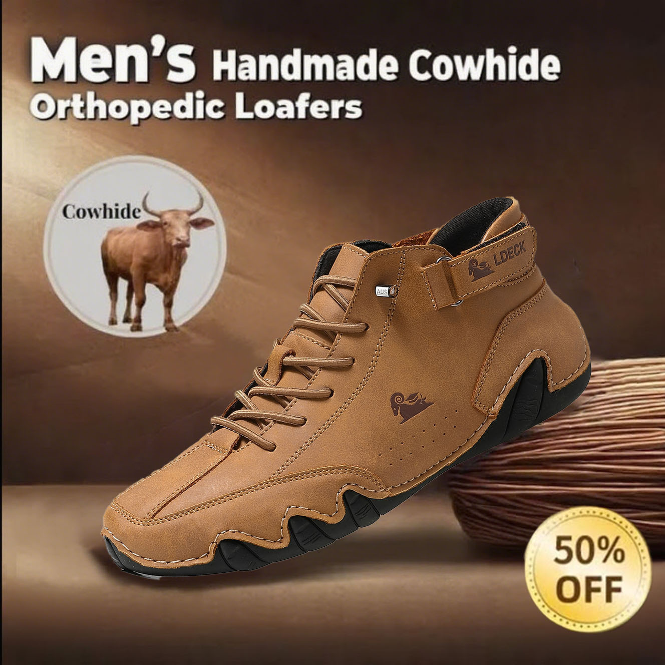 🔥Today 70% off🔥 Unisex Waterproof Fashion Orthopedic Shoes with Arched Foot Support