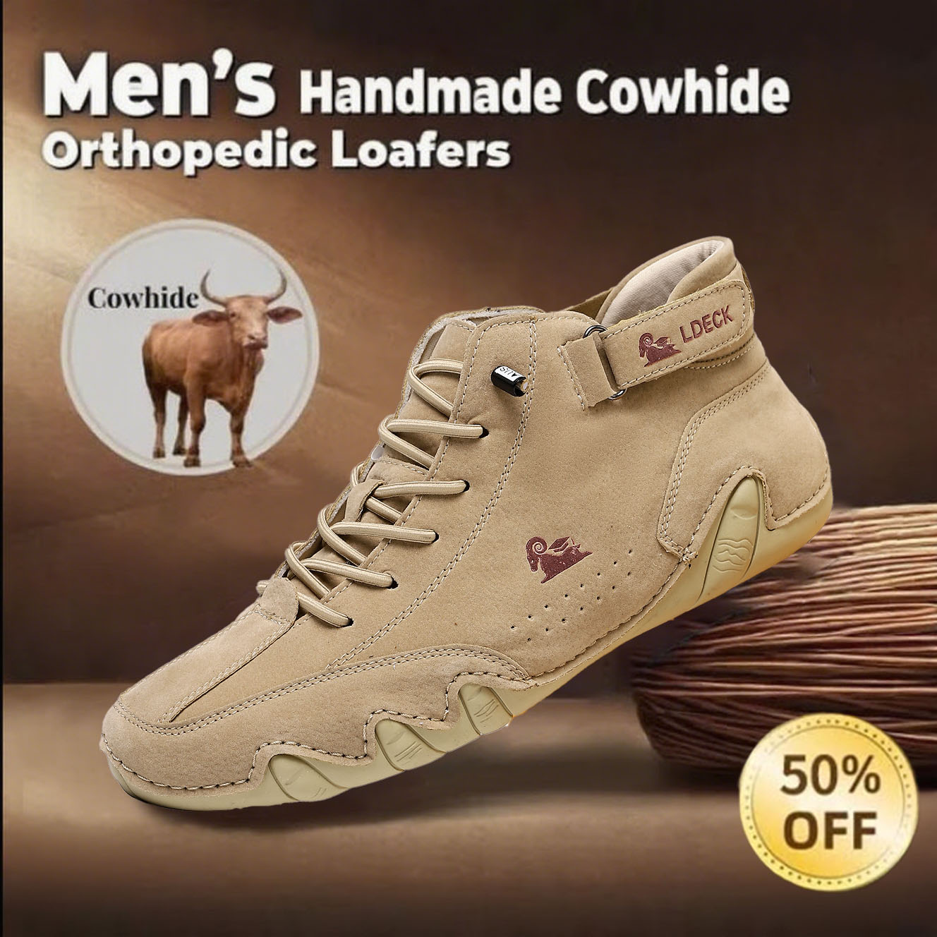 🔥Today 70% off🔥 Unisex Waterproof Fashion Orthopedic Shoes with Arched Foot Support