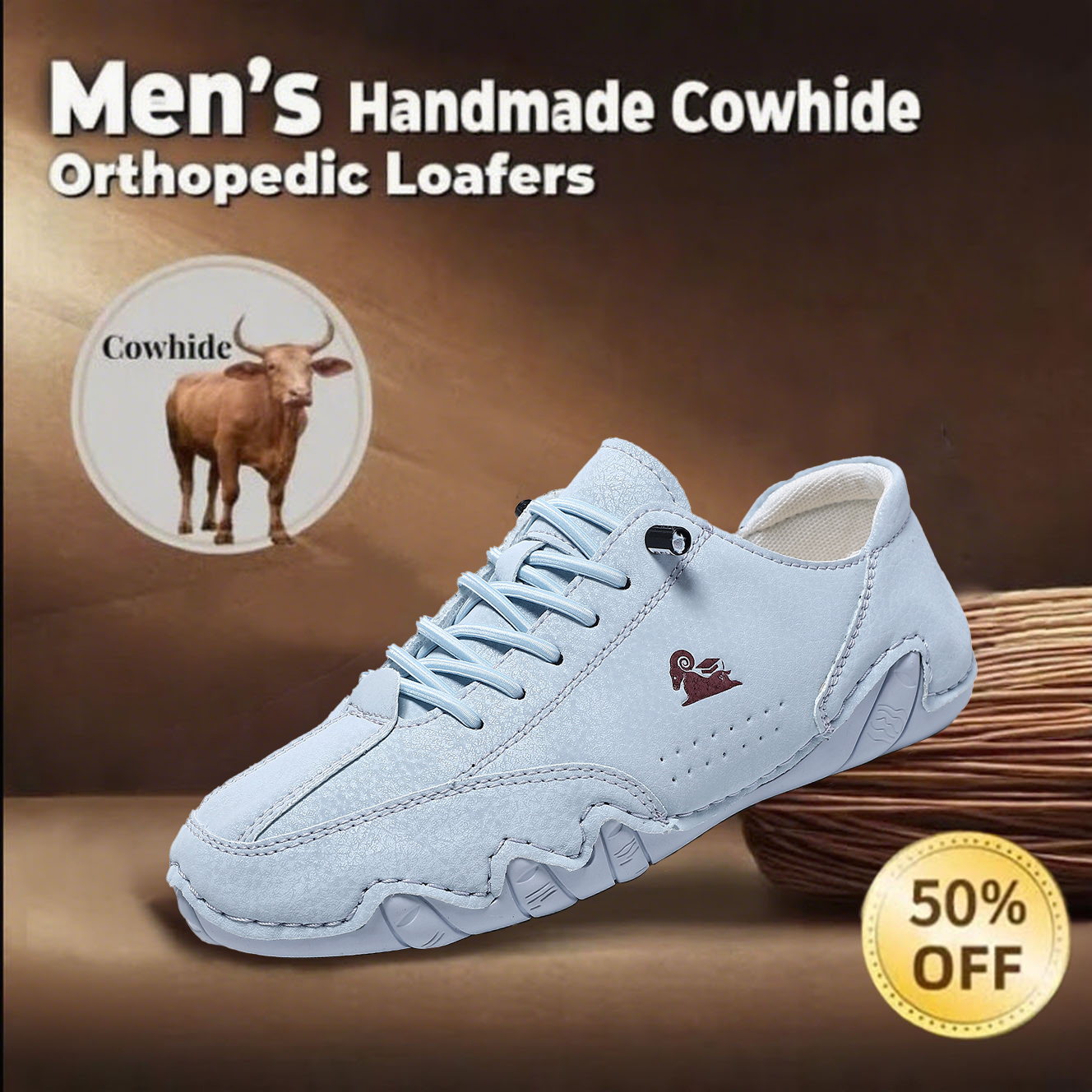 Last day 50% off 🔥Women's genuine leather slip-on orthopedic shoes