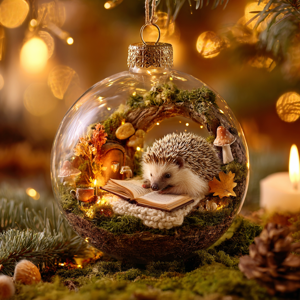Woodland  Readers – Reading Companions Ornament