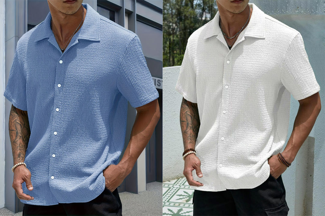 Men's short-sleeved fashionable shirts | Show men's elegance