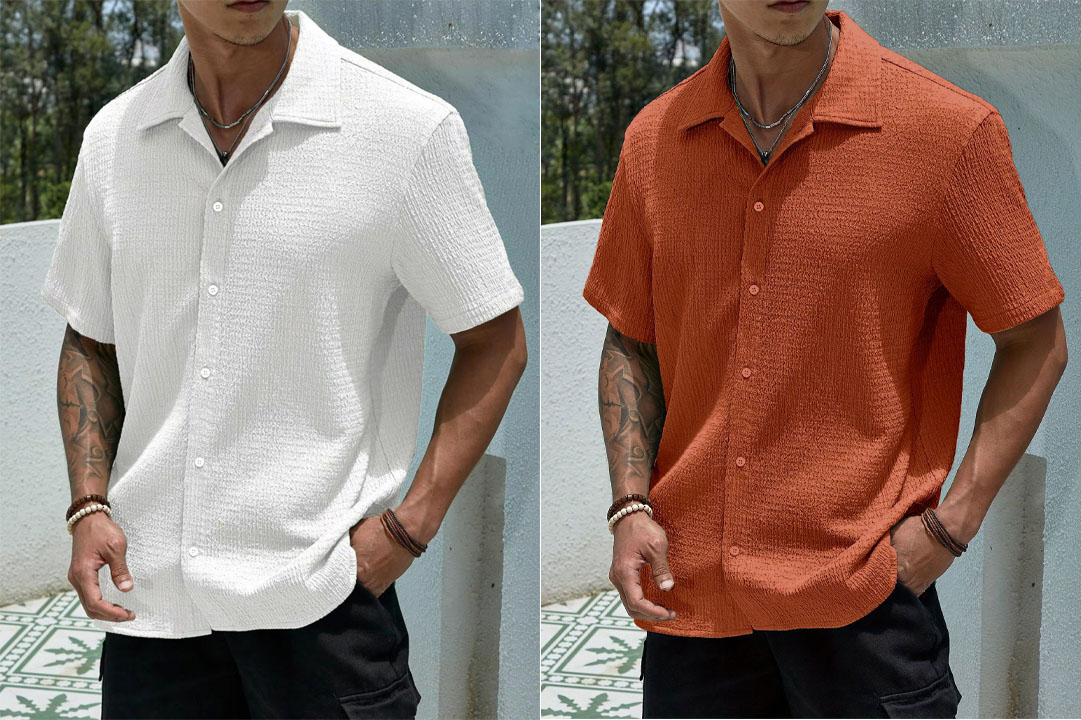 Men's short-sleeved fashionable shirts | Show men's elegance