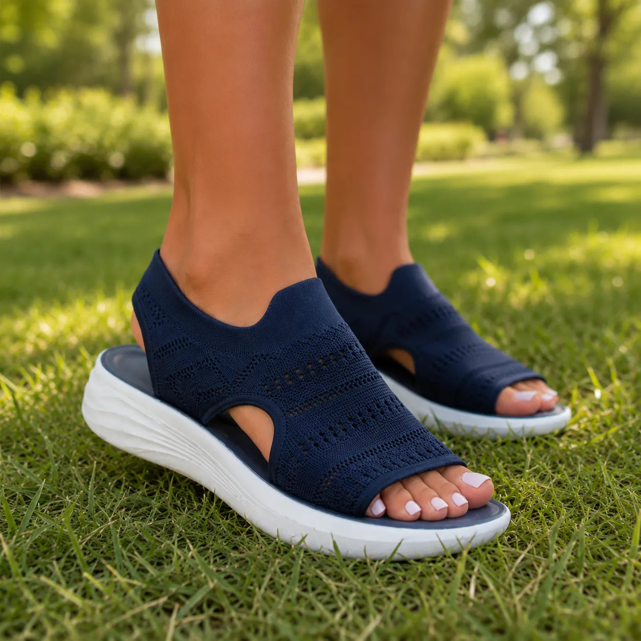Matufit™ – Knit Platform Comfort Sandals for Women