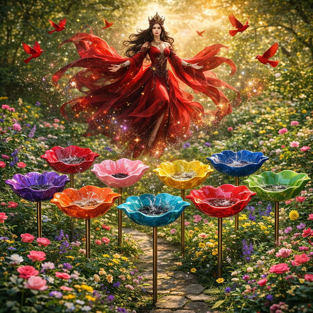🔥🔥Last Day 50% Off🔥Handmade Metal Flower Garden Stake🐦