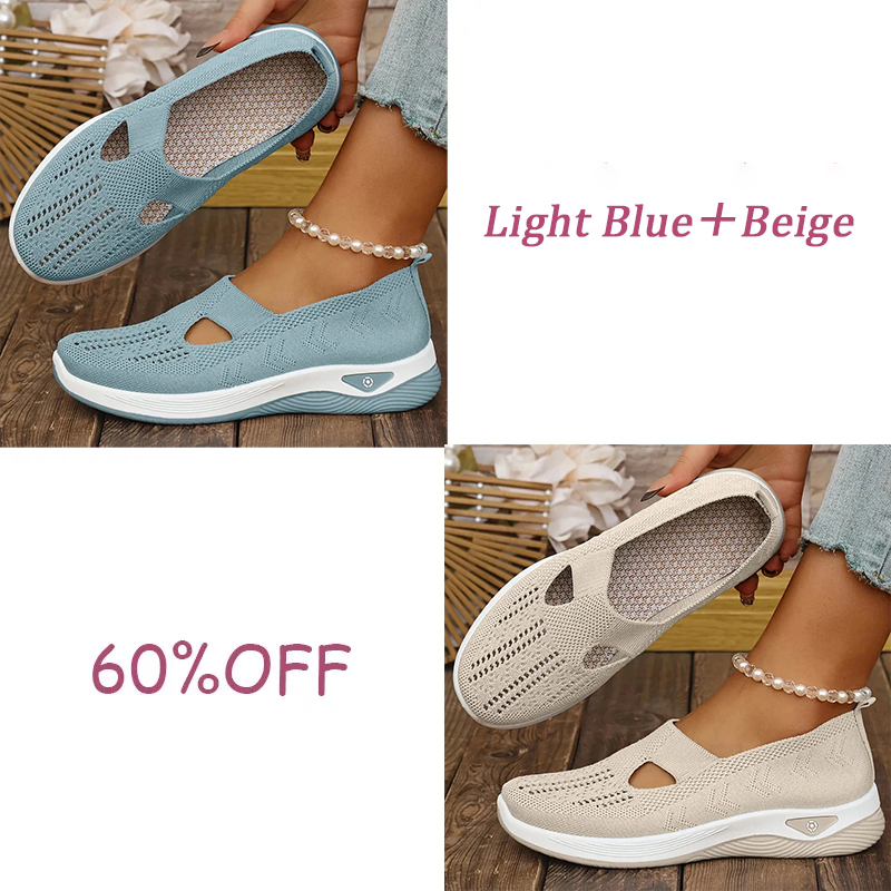 🔥New Arrivals Sale: 70% OFF🛒 M - Women's Arch Support & Breathable and Light &Slip-On Soft-Soled, Comfortable, Orthopedic Walking Shoes