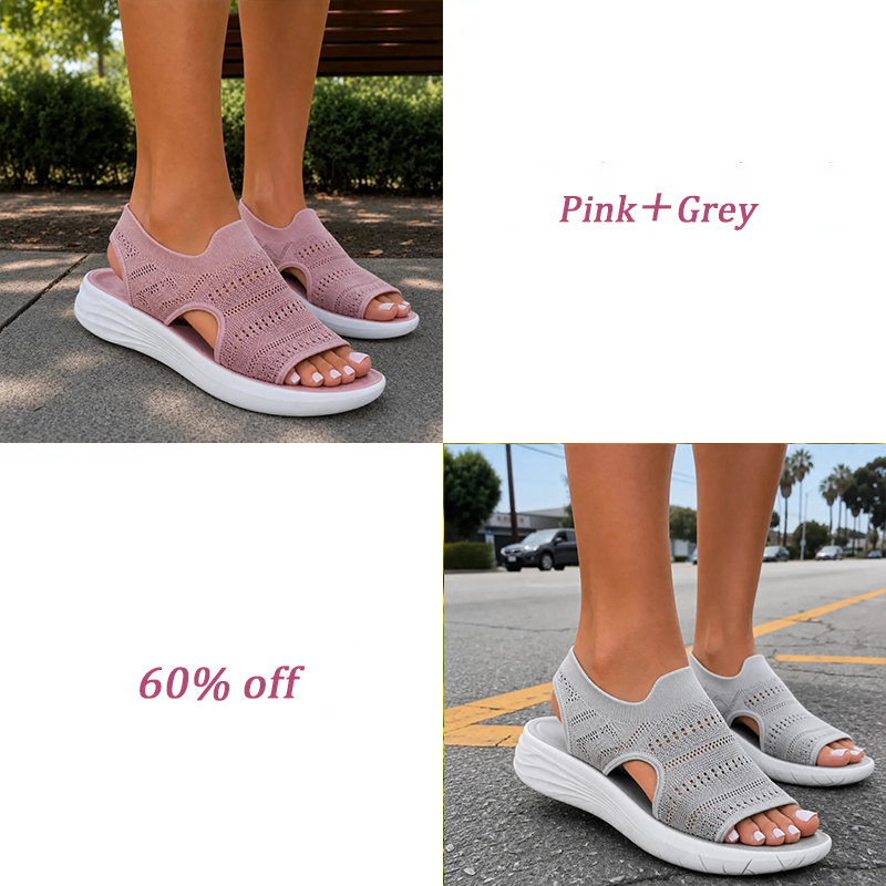 Matufit™ – Knit Platform Comfort Sandals for Women