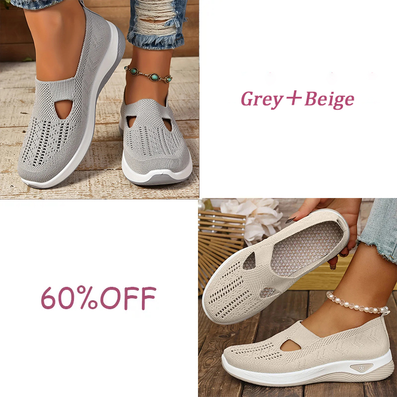🔥New Arrivals Sale: 70% OFF🛒 M - Women's Arch Support & Breathable and Light &Slip-On Soft-Soled, Comfortable, Orthopedic Walking Shoes