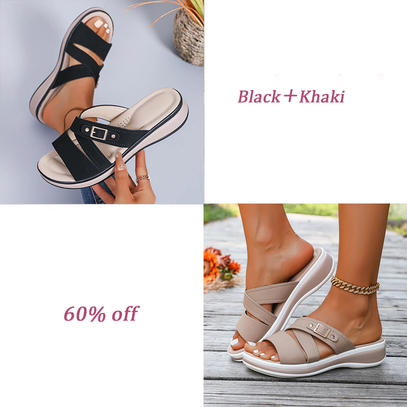 Women's wedge heel non-slip soft-soled casual sandals
