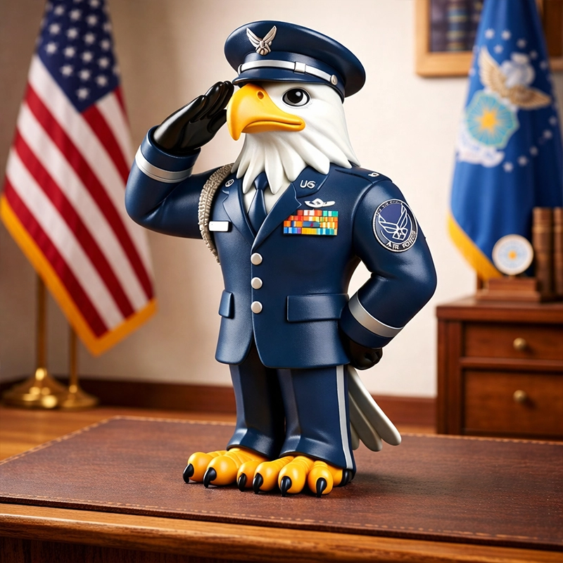 🎖️ Patriotic Eagle Military Figure | Resin Collectible Decor🦅