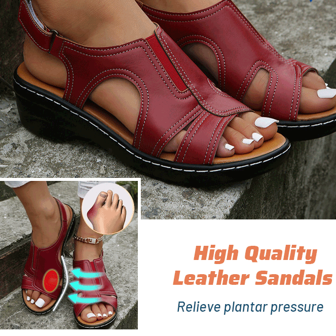 Retro Wedge Heel Orthopedic Sandals