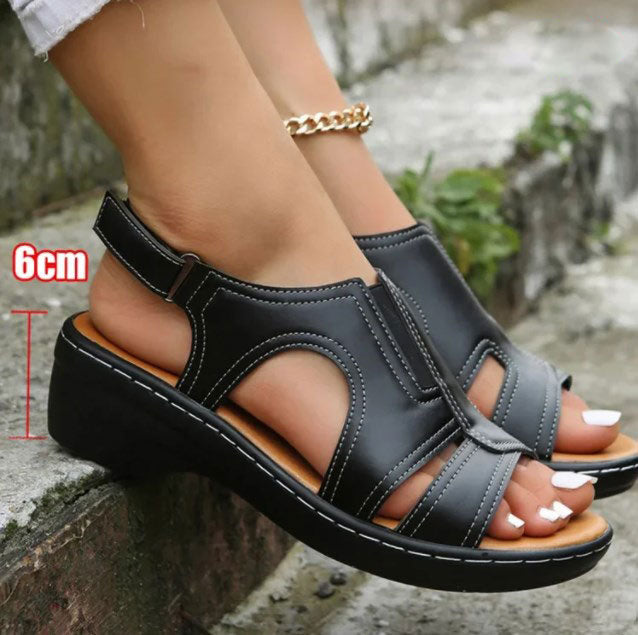 Retro Wedge Heel Orthopedic Sandals