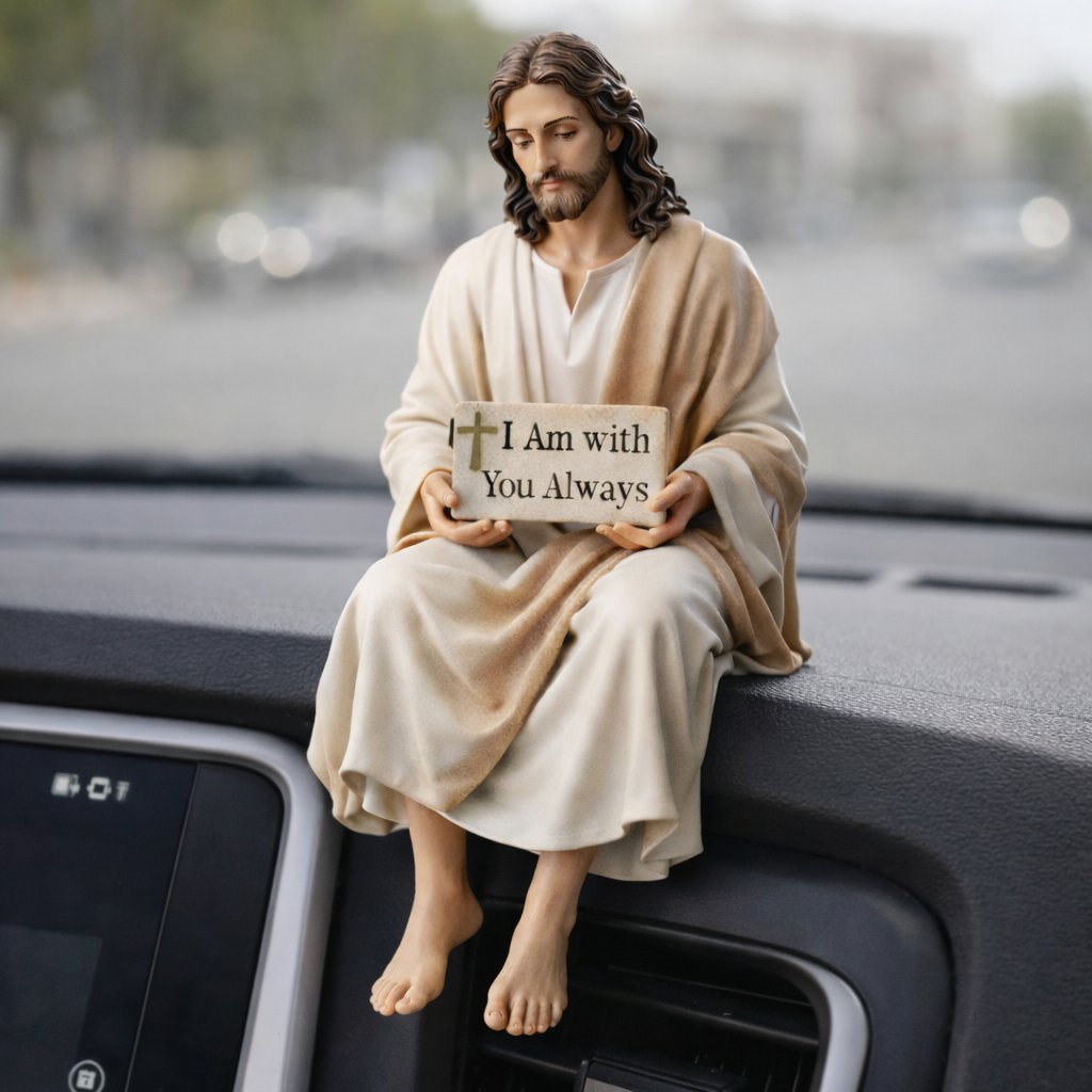 ✨Handcrafted Jesus Figurine✝️Serene Desk Companion🙏