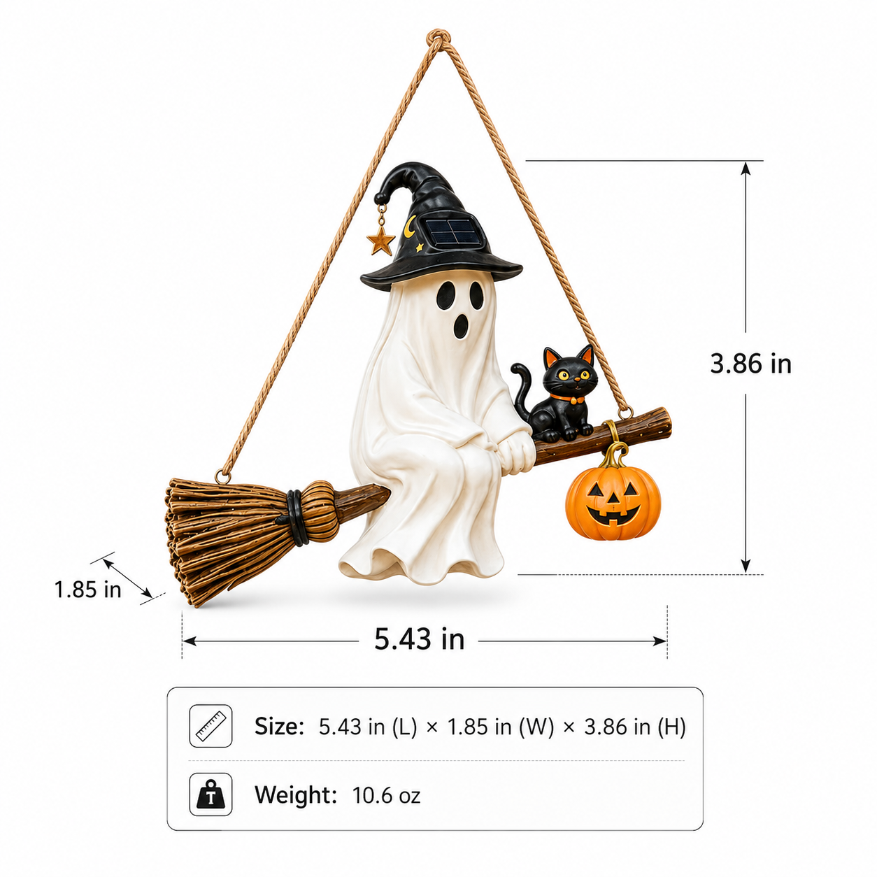 🎃 Halloween Early Bird Sale | 70% OFF 👻 Halloween Solar Ghost Hanging Decor