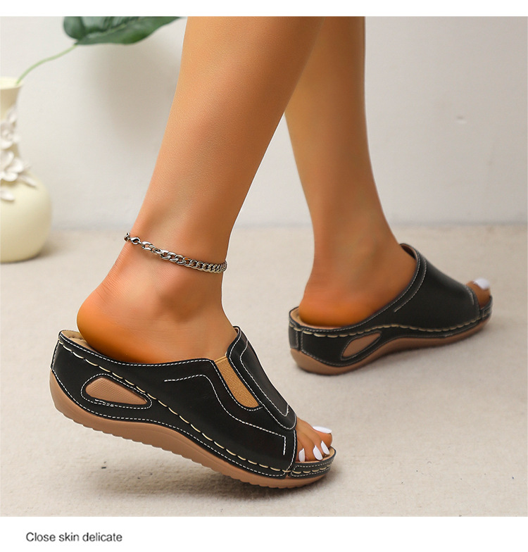 Women's Summer Casual Comfort Air Cushion Leather Sandals