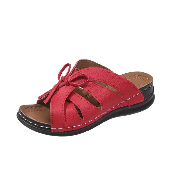 🔥LAST DAY 70% OFF -WOMEN'S COMFORT BOWTIE SLIDE SANDALS