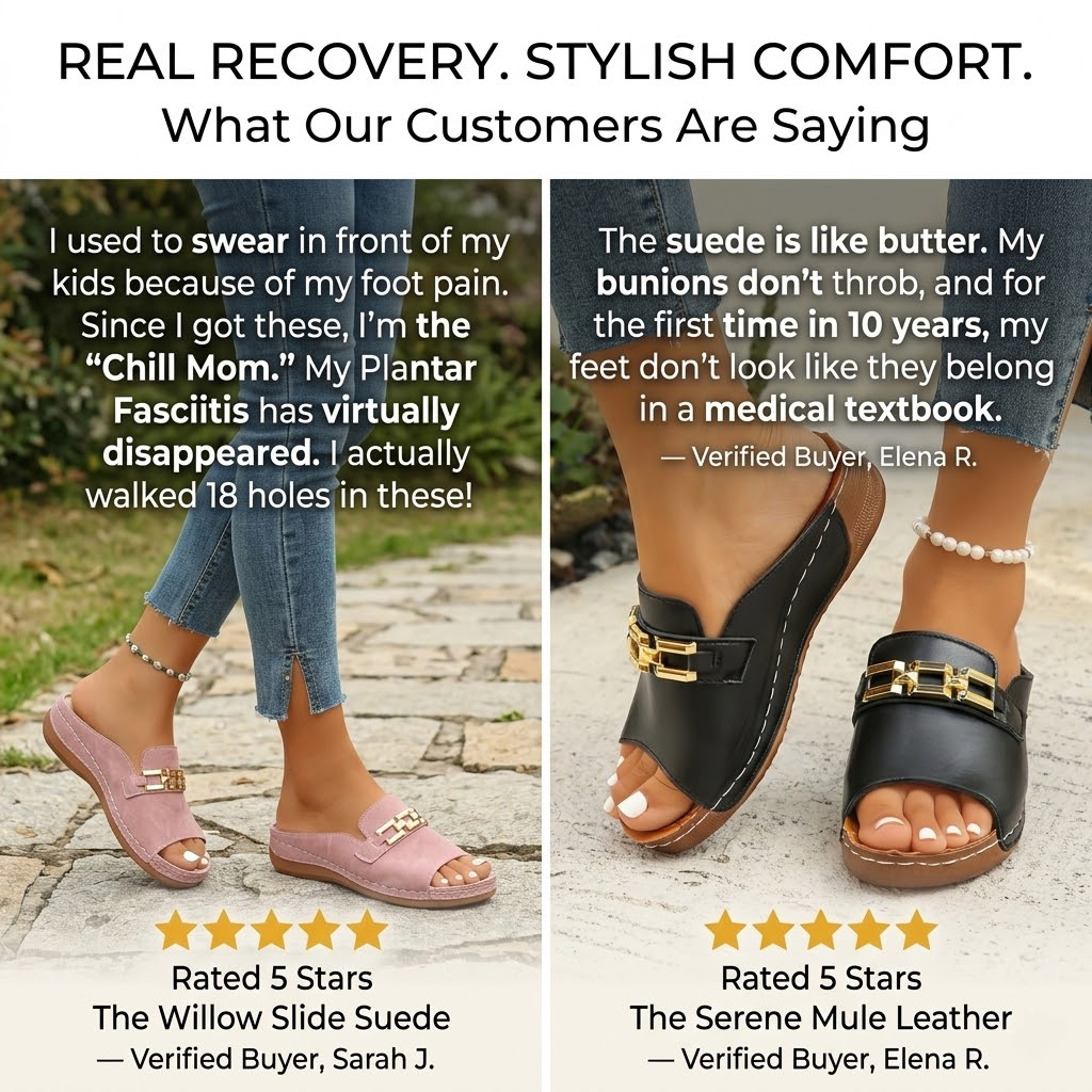 🎁 Last Day Special: 70% OFF 🎁Newly upgraded women's wedge-heeled platform orthotic slippers