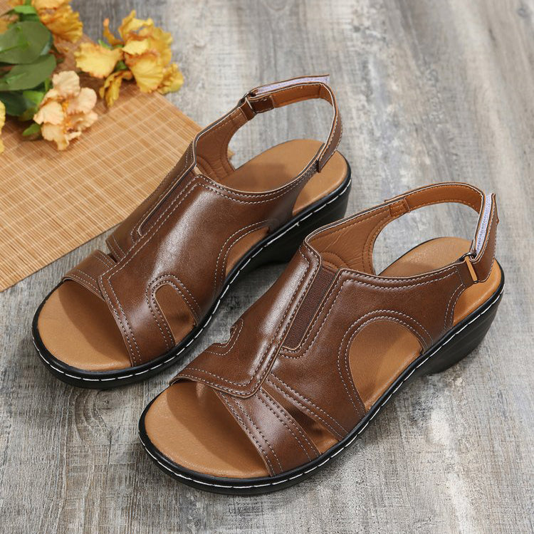 Retro Wedge Heel Orthopedic Sandals