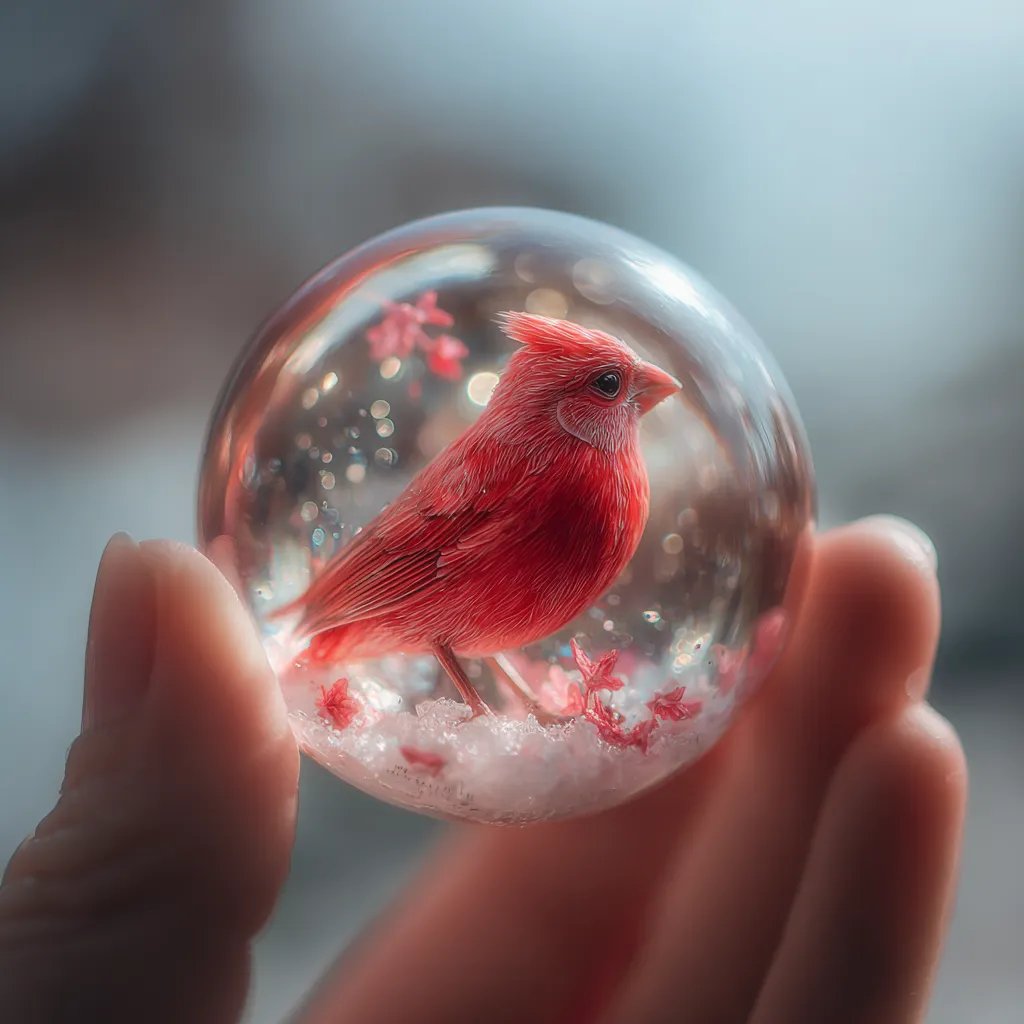 🕊️ Handcrafted Glass Marble– Crystal Glass Ornament