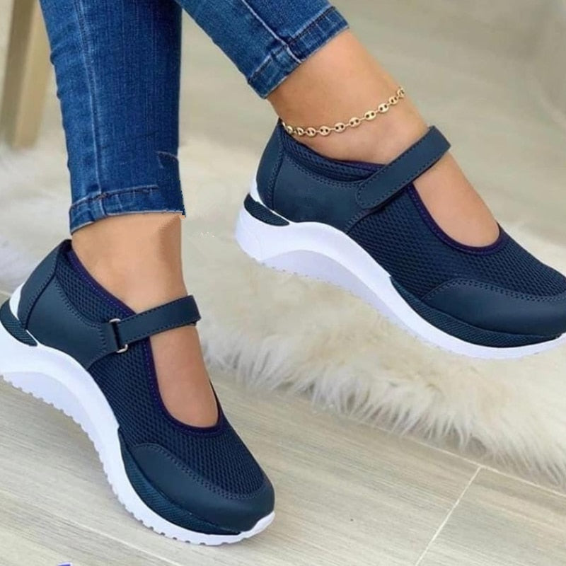 Breathable Mary Jane Sneakers for Women – Comfortable & Supportive