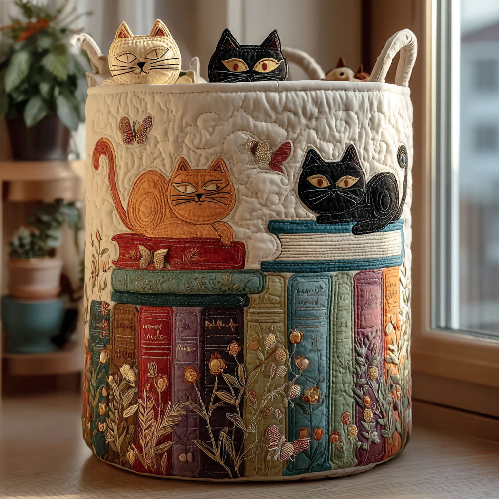 Cat Parade Quilted Laundry Basket NCU0PTT2478