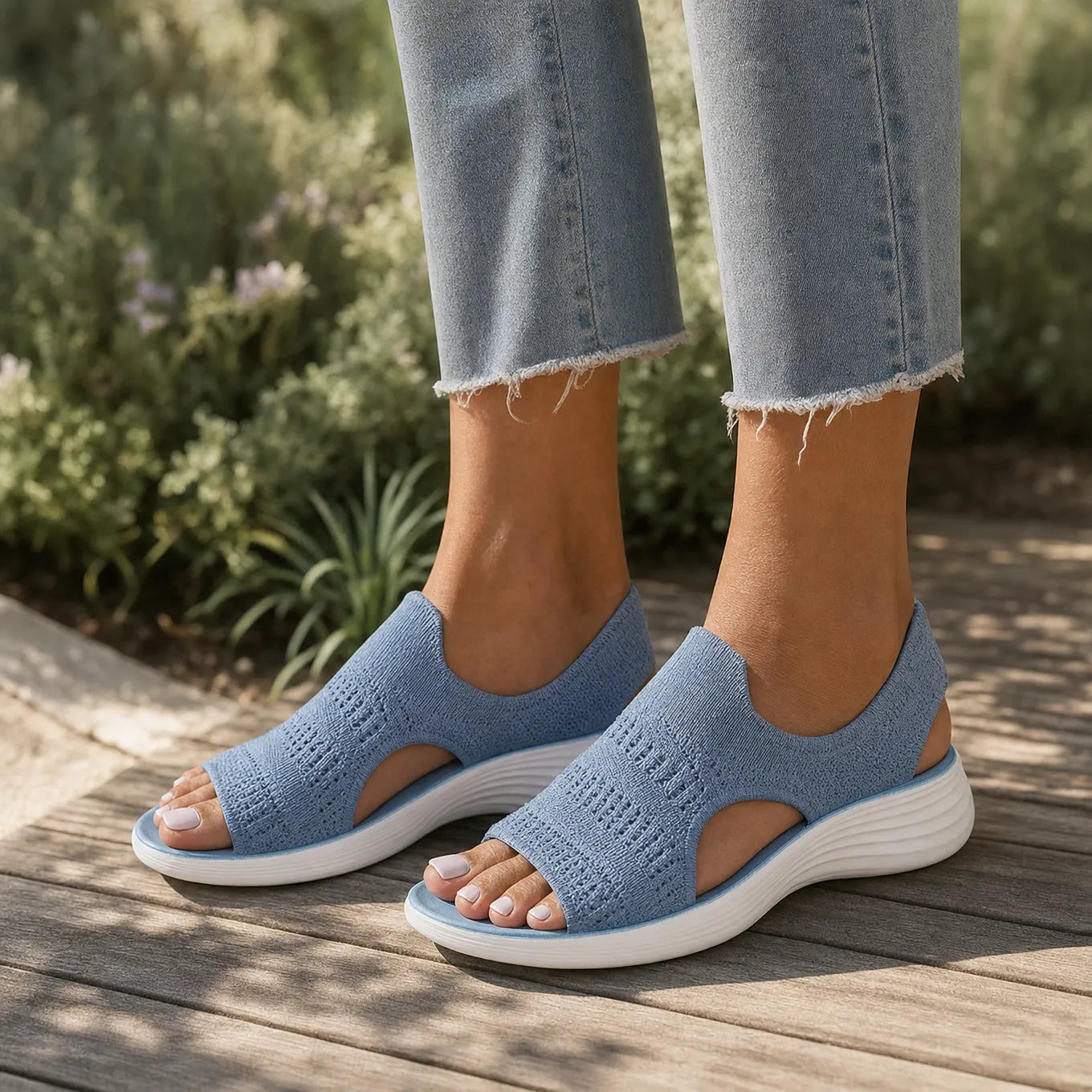 Matufit™ – Knit Platform Comfort Sandals for Women