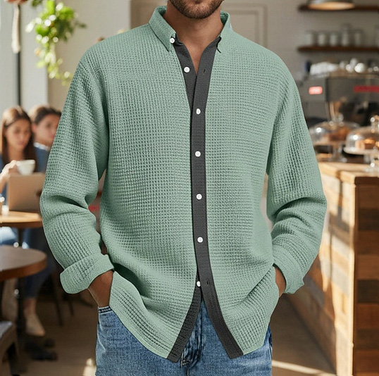 100% Premium Cashmere Men’s Shirt — Timeless Style