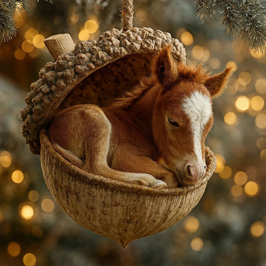 🎁❤Forest Animal Acorn Ornaments – Cozy Forest Christmas Ornaments