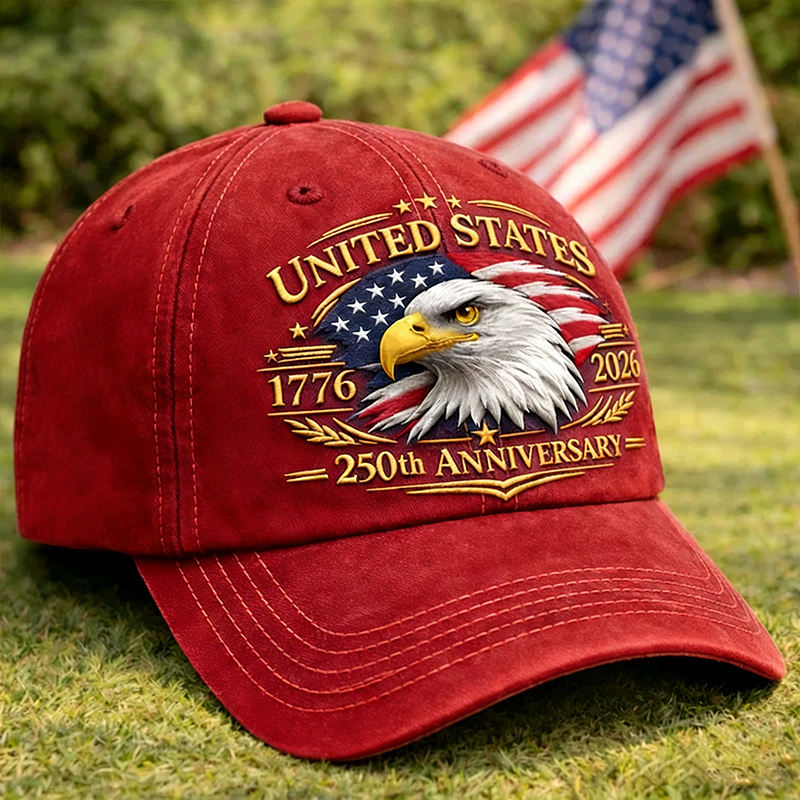 USA 250th Anniversary Eagle Baseball Cap