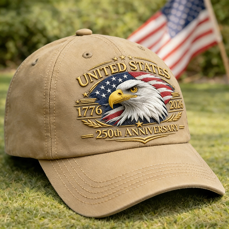 USA 250th Anniversary Eagle Baseball Cap