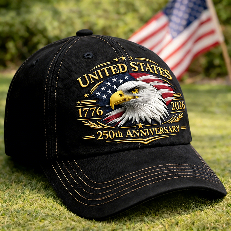 USA 250th Anniversary Eagle Baseball Cap