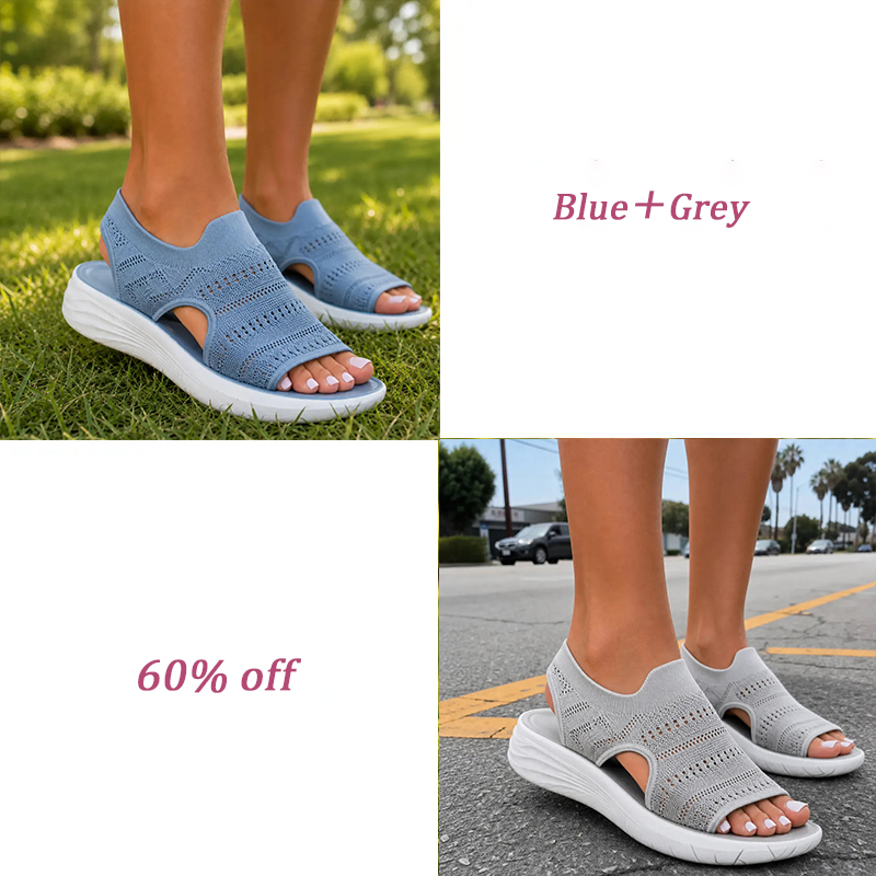 Matufit™ – Knit Platform Comfort Sandals for Women