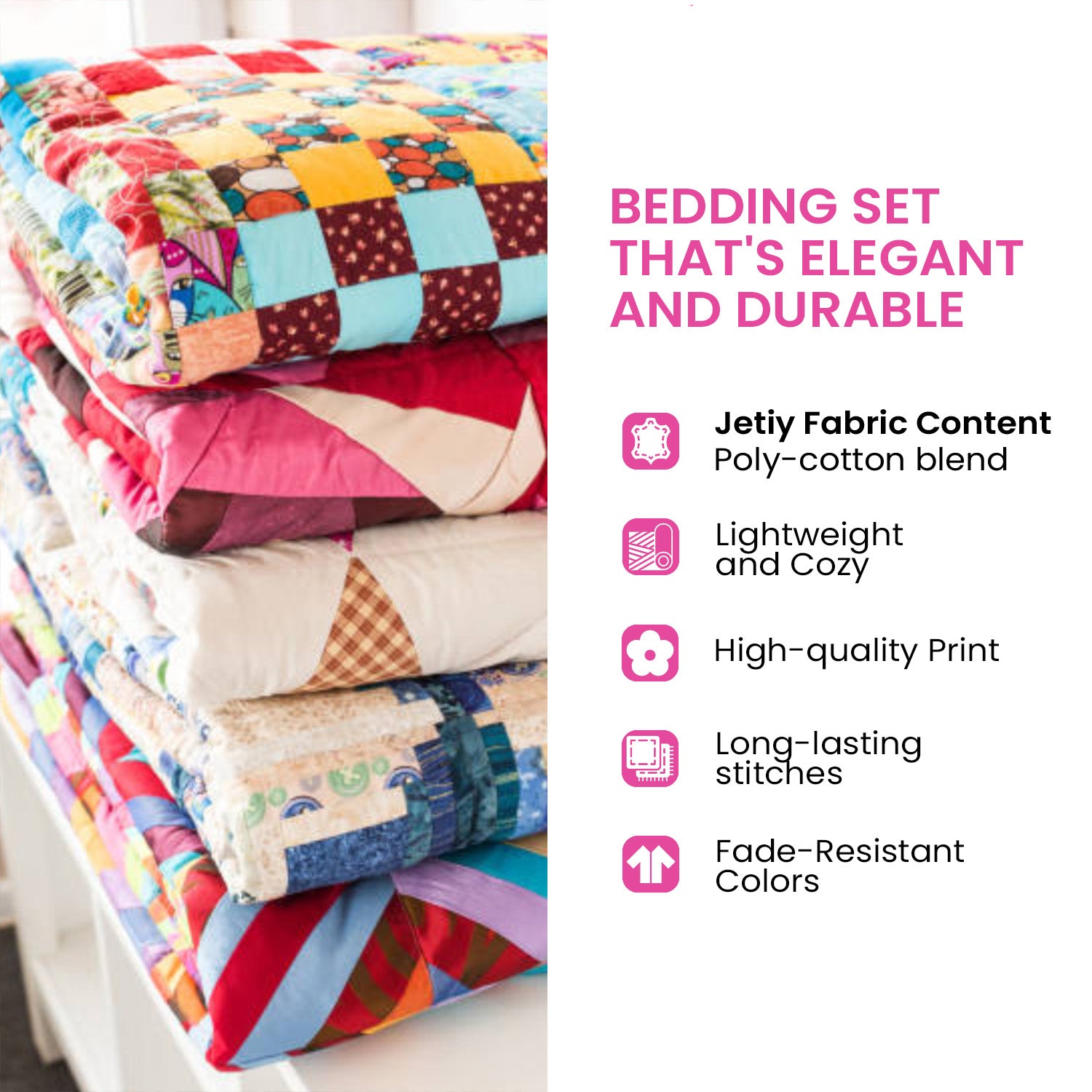 Radiant Mountain Glow 3-Piece Quilted Bedding Set NCU0NNT304