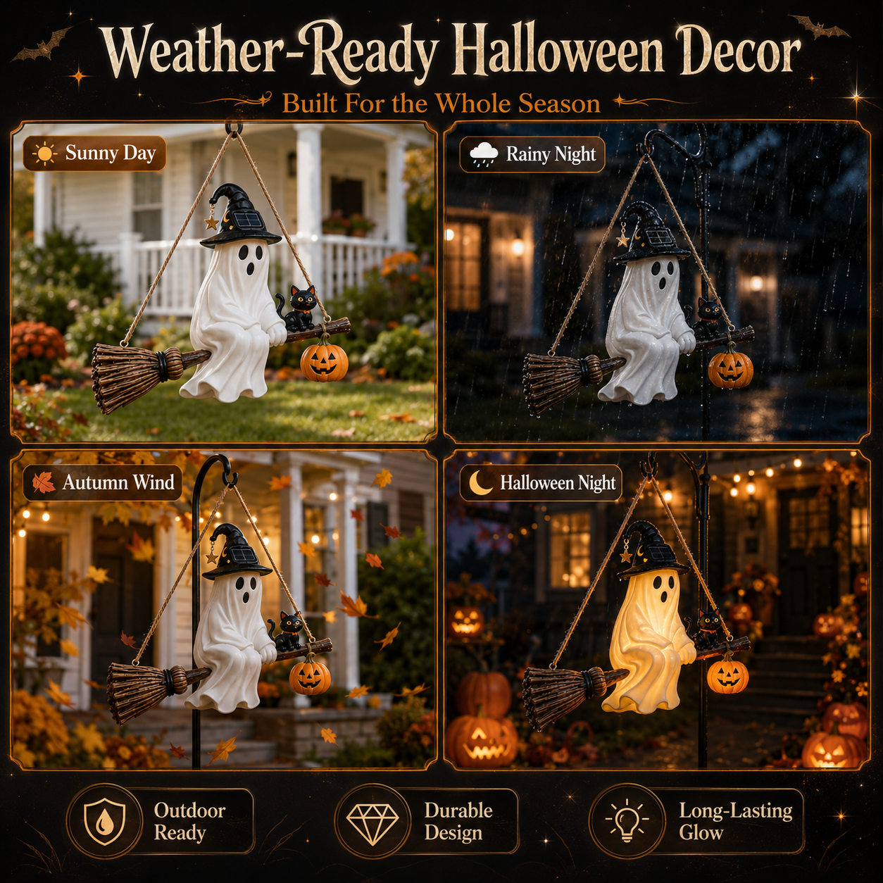 🎃 Halloween Early Bird Sale | 70% OFF 👻 Halloween Solar Ghost Hanging Decor