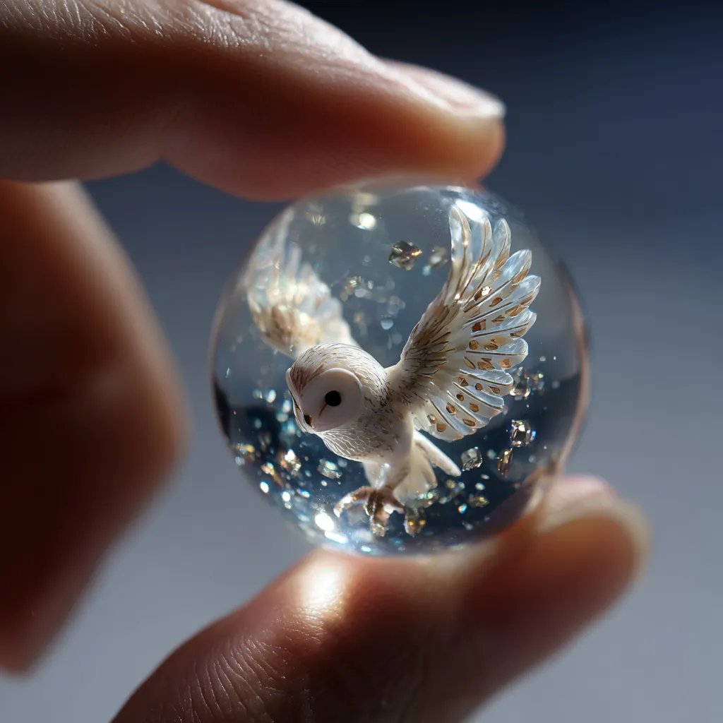 🕊️ Handcrafted Glass Marble– Crystal Glass Ornament