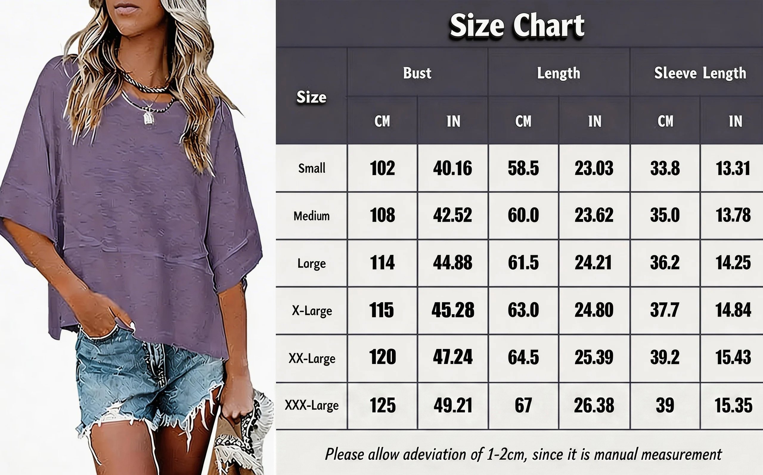 Women's Summer Casual Crewneck Batwing Half Sleeve T-Shirts Solid Color Loose Fit Cute Basic Flowy Tops Tees Blouses