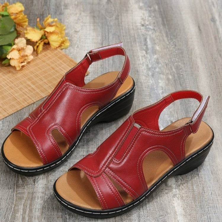 Retro Wedge Heel Orthopedic Sandals
